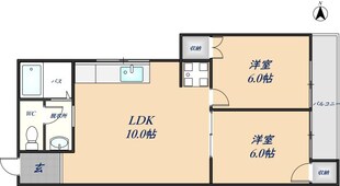 ヴィラ西村の物件間取画像